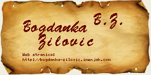 Bogdanka Žilović vizit kartica